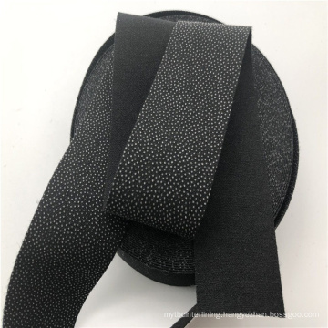 Druable double sides PA coating woven fusible elastic waistband interlining tape roll for pants usage